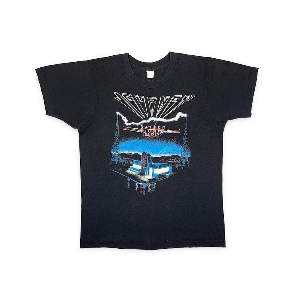 Vintage Journey Shirt 80S Raised On Radio Tour Concert Band Tee Shirts